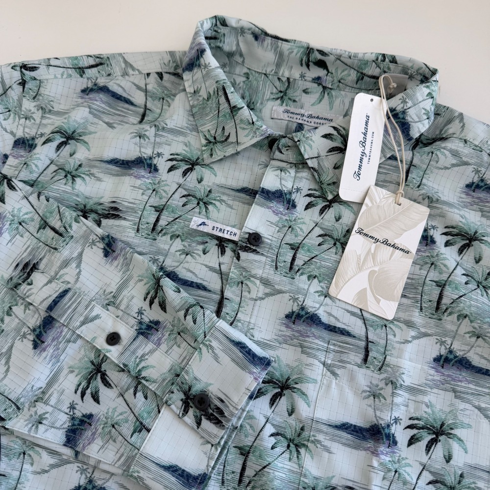 Tommy Bahama The Bahama Coast Stretch Oasis Long Sleeve Button Down NWT Men XXL